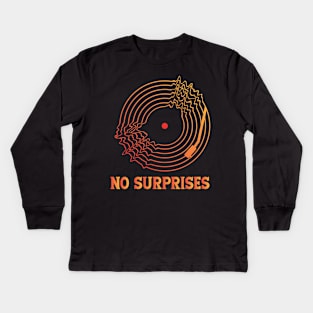 NO SURPRISES (RADIOHEAD) Kids Long Sleeve T-Shirt